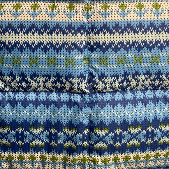 LANDS’END GOOSE-DOWN BLUE VEST SZ XL 18/20 EUC - Picture 4 of 10